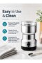 Multipurpose Electric Coffee Bean Grinder, Premium Stainless Steel Mill Grinding Tool For Seeds, Spice, Herbs, Nuts, Transparent Lid With 85G Capacity - 8