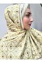 Sari Mi̇hre Desen Soft Cotton Scarf - 2