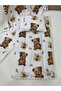Poplin Fabric and Pompom Bottom Cover, Pillow and Blanket Set of 3 - 5