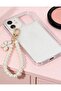 Flower Motif Pearl Keychain - 5