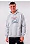 Los Angeles Eagle Printed Oversized Men's Hooded Sweatshirt