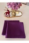 2 Pcs Purple Fabric Square Napkins 36-36 cm Tableware Food Presentation Christmas - 4