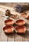 Red Mud Handmade Bowl - 11.5 cm / Glazed on the Inside, Unglazed on the Outside Terracotta Sauce Bowl & Snack Bowl - 4
