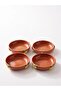 Red Mud Handmade Bowl - 11.5 cm / Glazed on the Inside, Unglazed on the Outside Terracotta Sauce Bowl & Snack Bowl