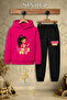 Children's Unisex 3Lu Pembis Peri Half Microphone Printed Hooded Tracksuit Set - 2