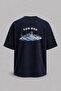 Oversize Tcg Aegean Waves V2 Pocket and Back Printed Unisex T-Shirt - 3