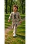 Boys' Winter Tracksuit Set Sweatshirt Bottoms Cotton Three-Thread Ribbed 3-4-5-6-7 Years Old (Please Choose One Size Larger)