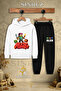 Children's Unisex Single Alex Flame Printed Hooded Tracksuit Set