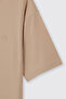 Unisex Kids Beige Short Sleeve T-Shirt - 2