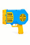 Electric Multi-Hole Bubble Gun for Kids – Automatic Bubble Blaster with Rechargeable Battery, USB Charging Cable & Bubble Tray – Blue & Yellow - 6