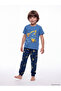 Crew Neck Printed Boys' Pajama Set