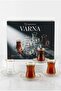 Varna 12 Piece Gold Gilded Glass Tea Set (6 Person) - 2