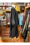 Black Color Bohemian Asymmetrical Casual Linen Kaftan - 4