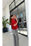 Red Knitted Blouse - 3