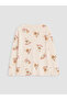 Pink Crew Neck Girl's Pajama Set - 7