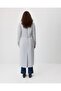 Medallion Buttoned Double-Breasted Coat Light Gray - 5