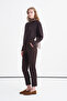 Pleated High Waist Brown Trousers 0200 - 3