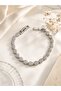 Vip Series Brass Zircon Stone Silver Color Drop Model Bracelet