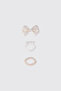 Girl's Ecru Crown Buckle Set