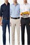 100% Genuine Leather, 4.2 cm Black Patterned Non-Foldable Denim Belt, Linen Belt 4Cm-Apo - 2