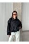 Women's Bonded Jacket Water Repellent Oversize Zippered Stylish Short Jacket - 5