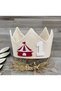 Circus Concept Cream 1 Year Old Crown
