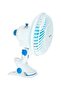 8 Inch Table Fan/ Clip Fan with 2 Speed Settings, Super Quiet Motor, Oscillating/Rotating An - 2