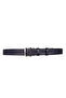100% Genuine Leather, 4 cm Navy Blue Knitted Patterned Non-Opening Denim Belt, Linen Belt 4Cm-Apo - 5