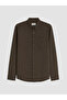 Lcw Vision Brown Regular Fit Oxford Men's Shirt
