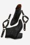 Nova Women's Black Nubuck Western Dallas Snap-On Boots