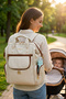Focux Premium Fabric Mother Baby Care Bag Cream - 2