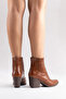 Nova Women's Tan Crocodile Western Dallas Snap-On Boots - 8