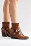 Nova Women's Tan Crocodile Western Dallas Snap-On Boots - 3