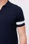 Men's Buttonless Polo Collar Knitwear T-Shirt - 6