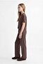 Girls' Elastic Waist Wide Leg Pants - 2