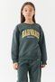 Girl's Text Printed Sweatshirt - 5