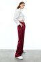 Satin Trousers with Elastic Waist - 6