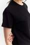 Women's Crew Neck Knit T-Shirt - 8