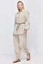 Women's Elastic Leg Linen Trousers