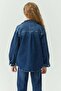 Girl's pocketed denim jacket - 8