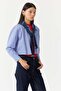 Women's Short Pocket Striped Shirt - 3