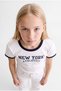 Girl's Text Printed T-Shirt