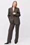 Women's Wide Leg Fabric Trousers - 5