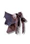 Rêve Stone Buckle Tasseled Brown Nubuck Belt |   Asymmetrical Boho Design - Standard Size