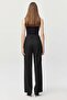 Women's Slim Belted Loose Pants - 5