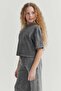 Girl's T-Shirt with Stitching Details - 6
