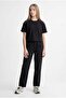 Girl's Striped Detailed T-Shirt - 3