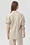 Women's Pocket Detailed Oversize Shirt - 4