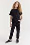 Girl's Sweat Bottoms with Elastic Waist and Legs - 3