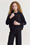 Girl's Hooded Soft Textured Sweat Top - 4